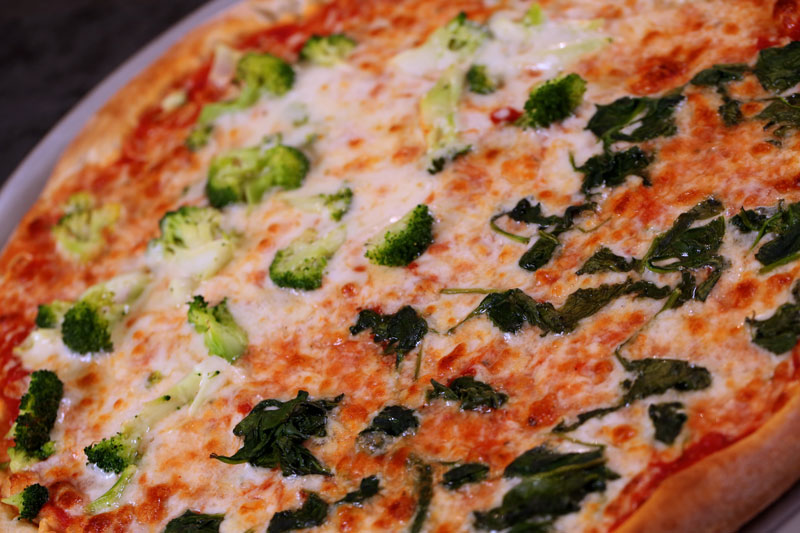 half broccolli, half spinach